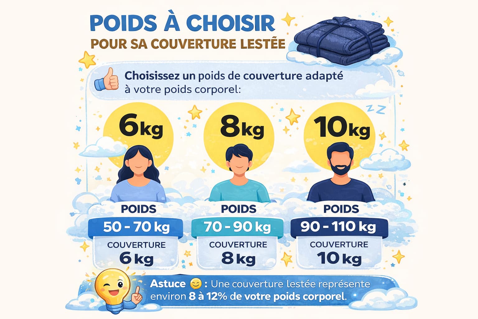 quel poids choisir pour sa couverture lestée