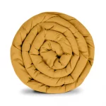 couverture lestée harmonie couleur jaune moutarde