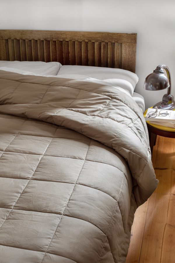 Dessus de lit Microfibre Polyester - Effet Peau de Pêche