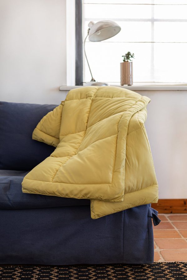 Dessus de lit Microfibre Polyester - Effet Peau de Pêche