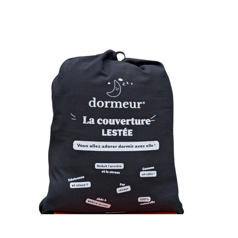 unboxing de la couverture lestée sherpa de la marque dormeur
