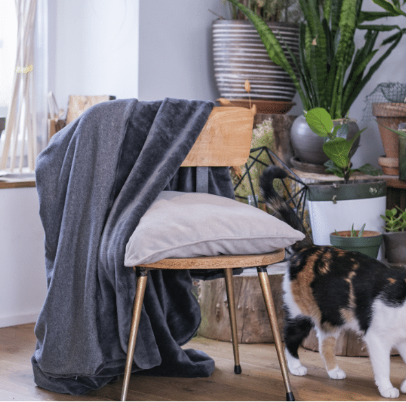 couverture lestée en coton