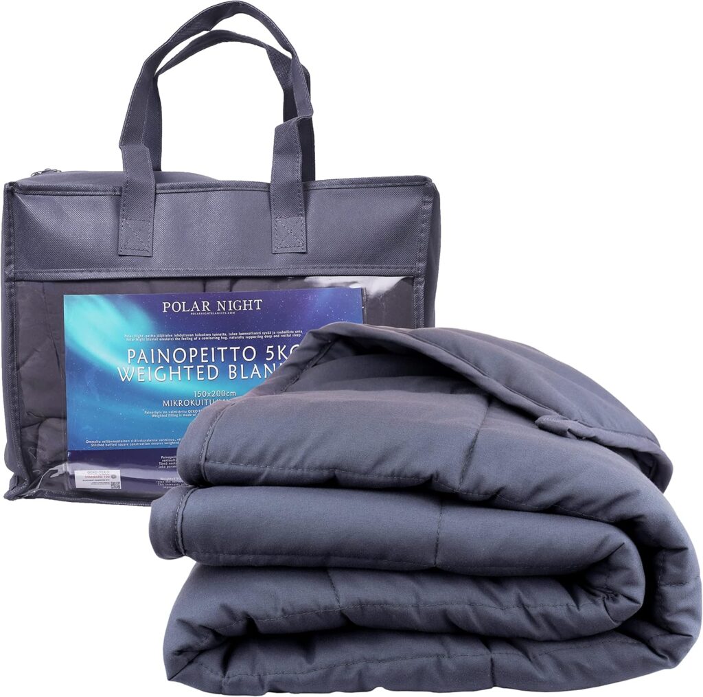 Polar Night Couverture lestée pour Adultes - Couverture Lourde avec Perles de Verre, Microfibre, Norme Oeko-TEX® 100-150 x 200 cm, 5-13kg (5)
