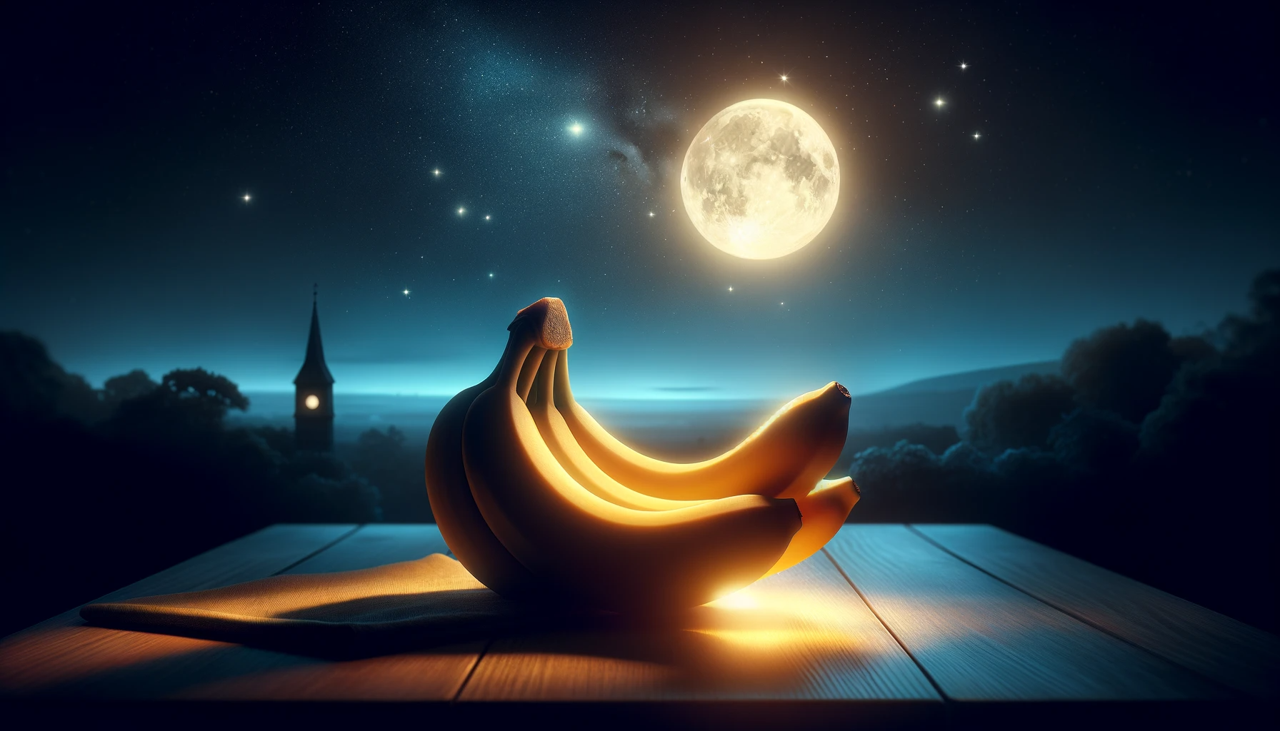 banane avec pleine lune