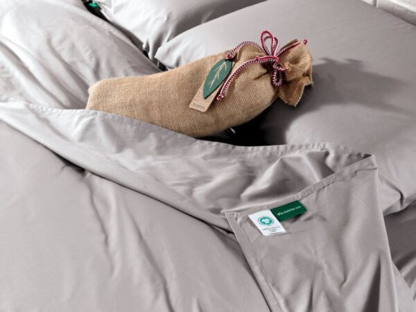 drap plat matelas vert couleur grise