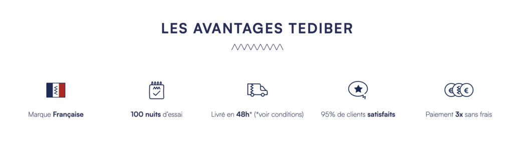 les avantages de la marque tediber