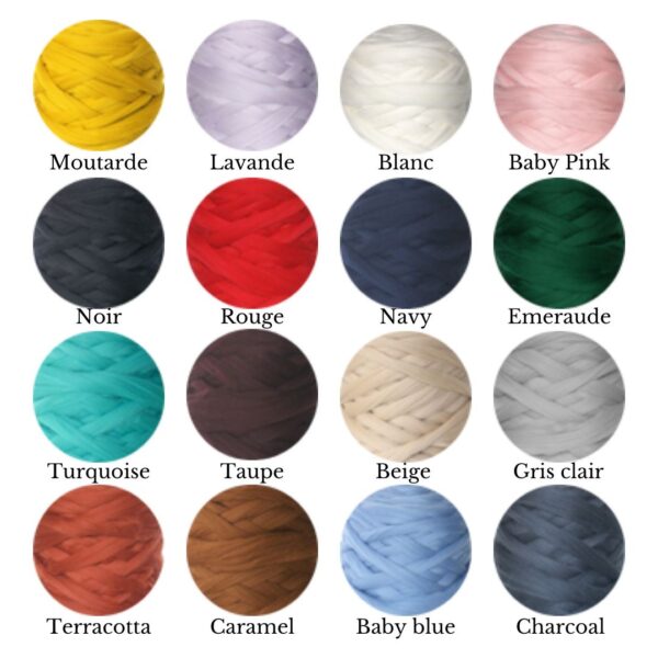 Couleurs Couverture lestee tricotee laine merinos