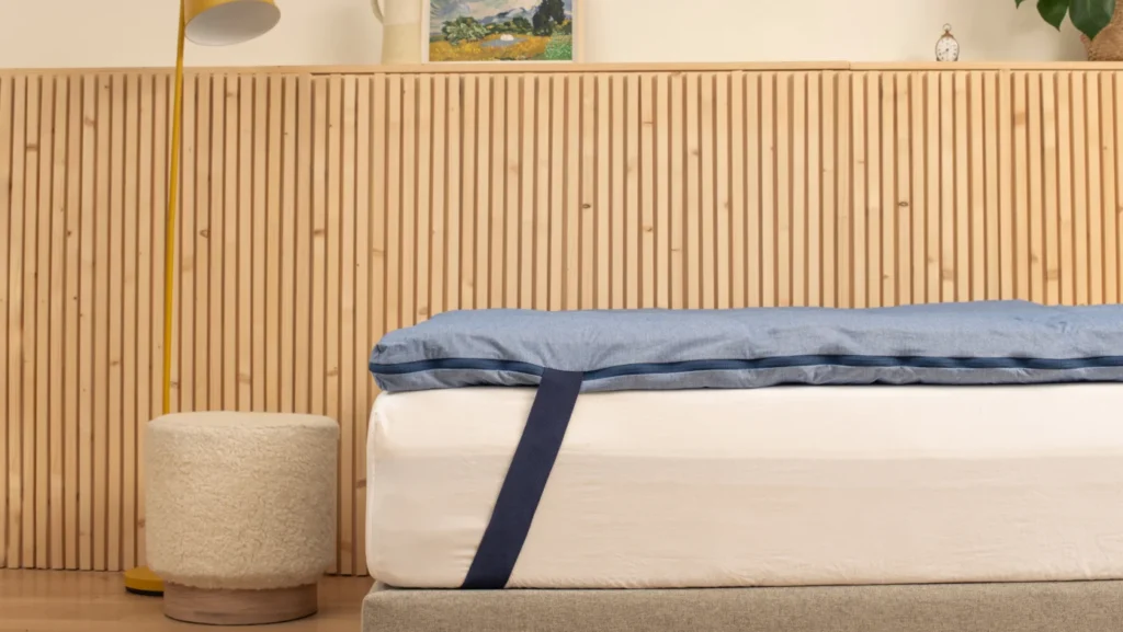 installation du surmatelas tediber en laine