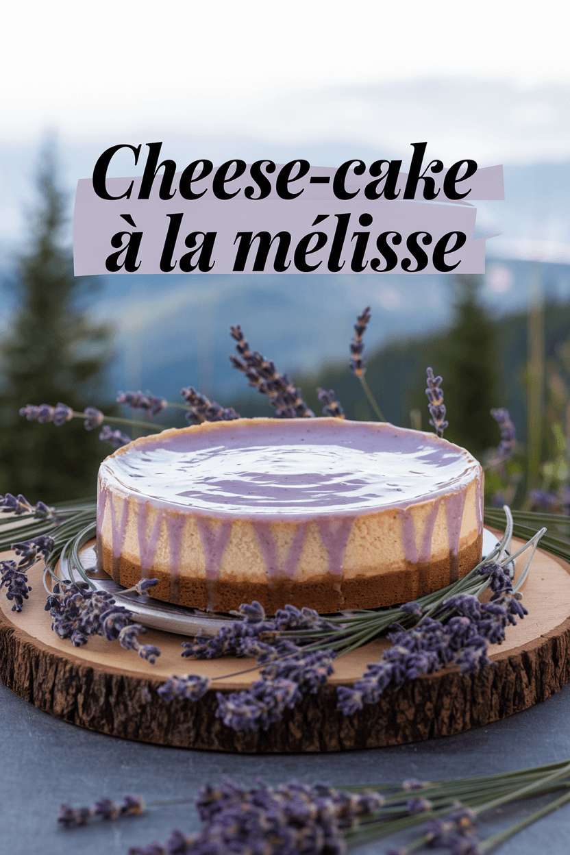 Cheese cake à la melisse recette