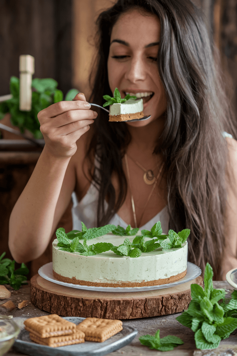 Cheese cake à la melisse recette