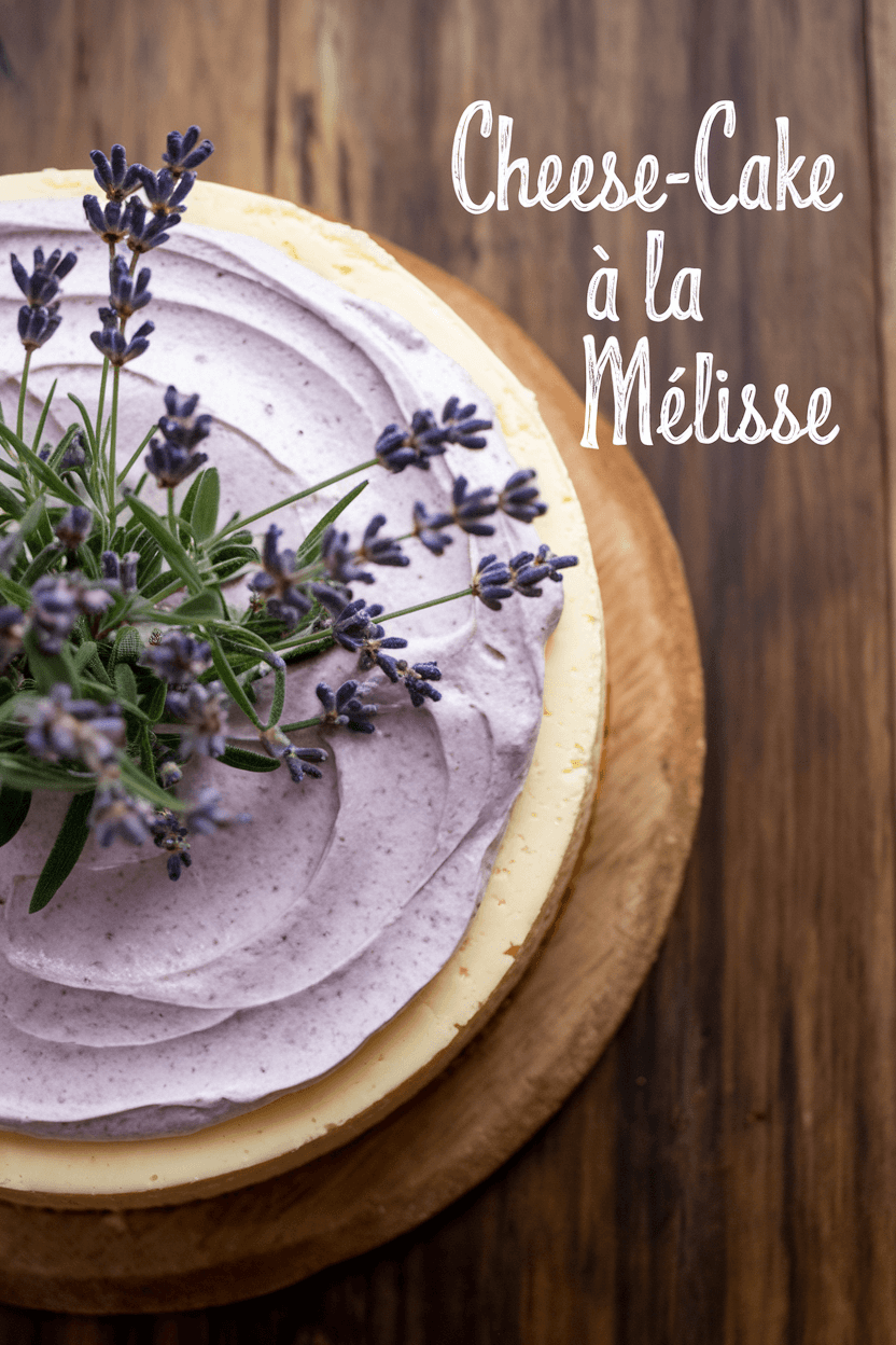 Cheese cake à la melisse recette