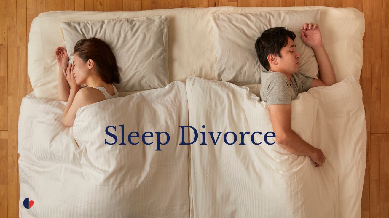 sleep divorce, couple qui dot chacun de son côté