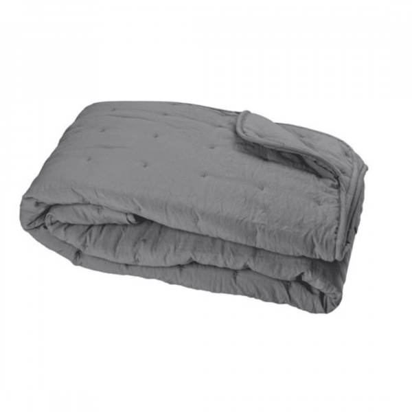 Dessus-de-lit-matelasse-ARDOISE.png Dessus de Lit Matelassé - Effet Lavé Froissé