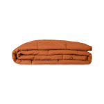 couverture lestée couleur gingembre