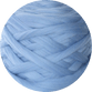 couverture lestée tricotée laine couleur bleu ciel