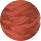 couverture lestée tricotée laine couleur terracotta