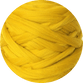 couverture lestée tricotée laine couleur jaune