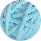 Couverture lestée tricotée couleur bleu clair