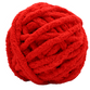 Couverture lestée tricotée couleur rouge
