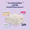 infographie couverture lestée polaire sherpa blanche