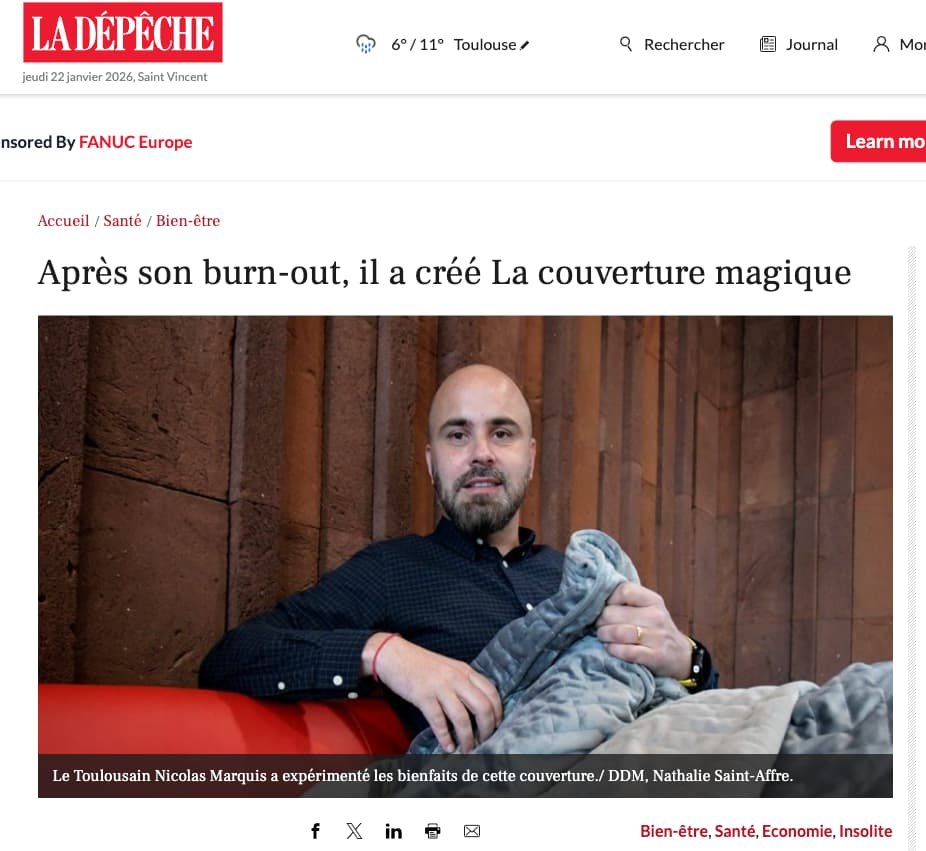 article sur la depêche du midi de nicolas marquis et de ses couvertures lestées
