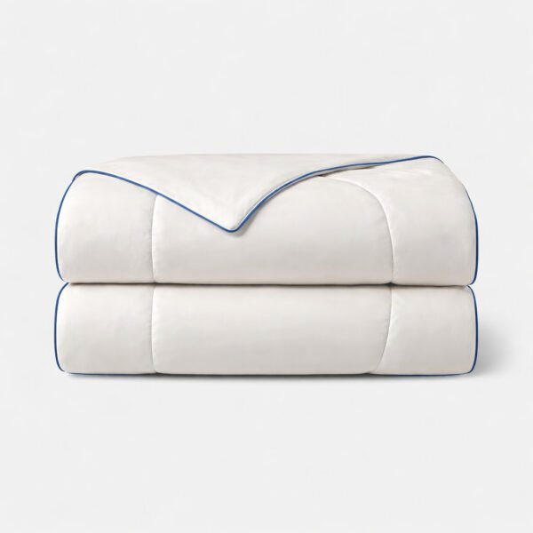 couverture_refraichissante_glacee couverture rafraichissante de couleur blanc nacre
