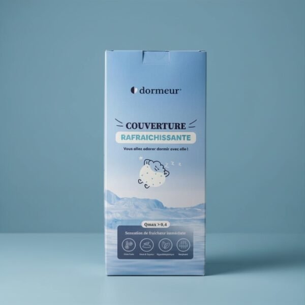 packaging_couverture_rafraichissante le packaging de la couverture rafraichissante dormeur