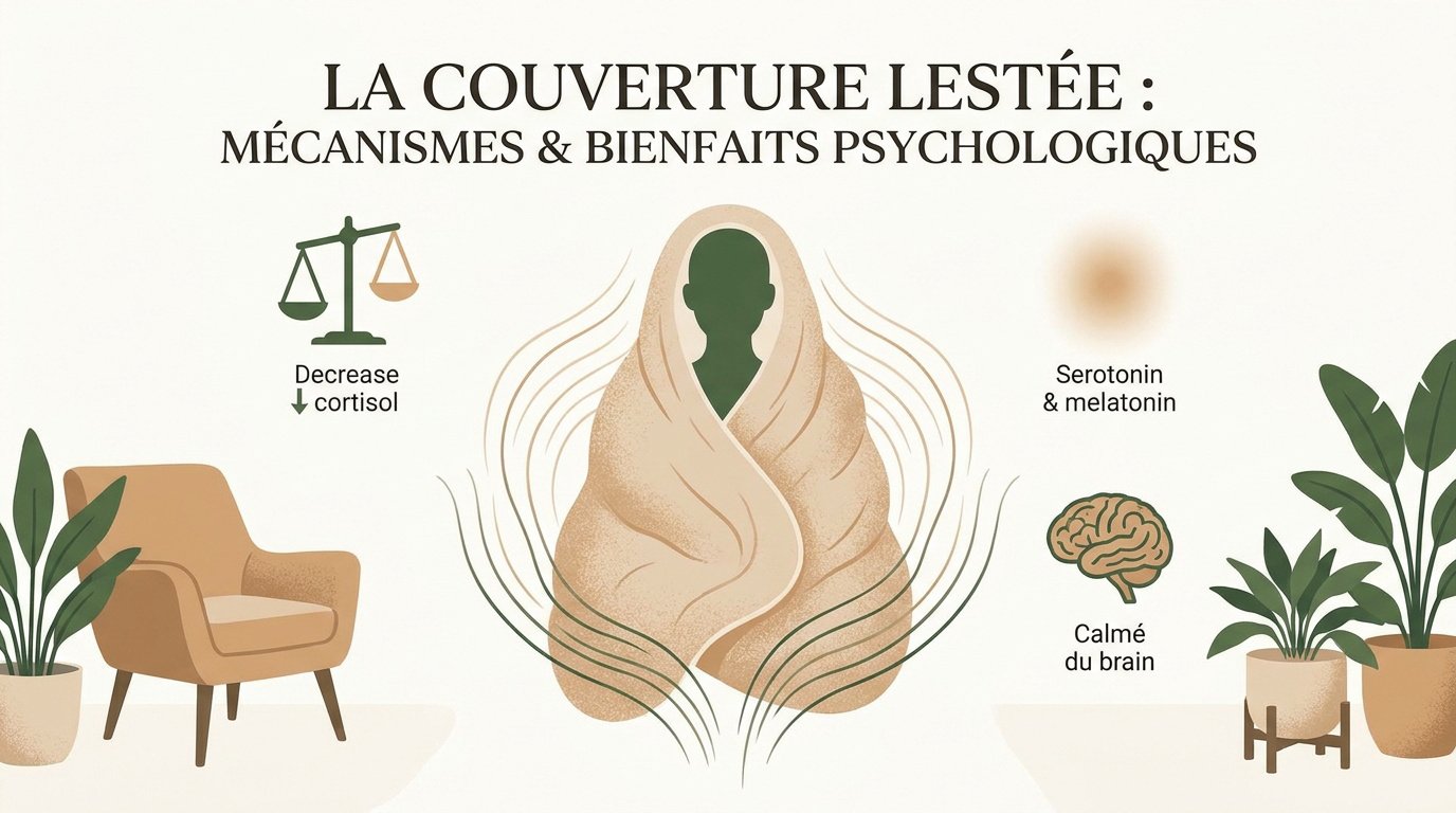 Mécanismes de pression profonde et bienfaits de la couverture lestée en cabinet de psychologie