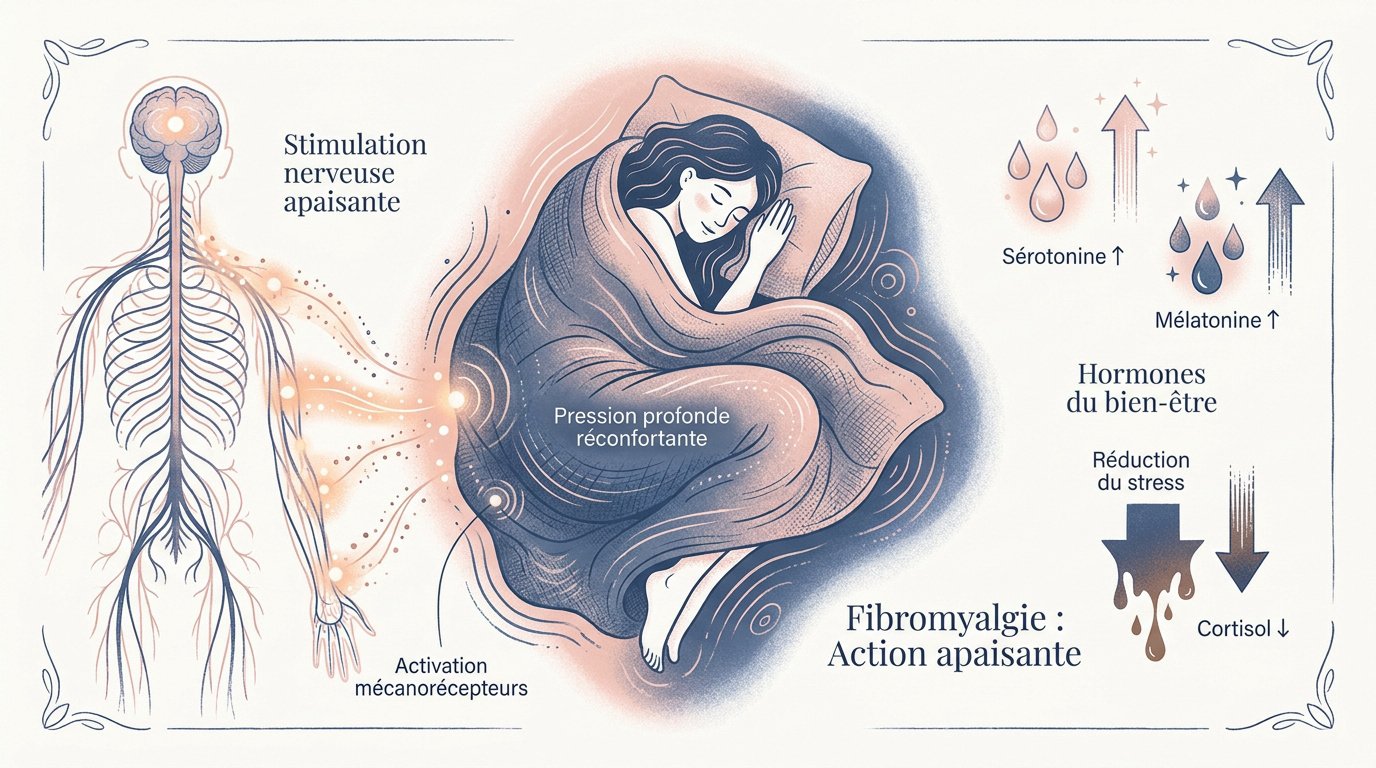 Action apaisante de la pression profonde sur les symptômes de la fibromyalgie et bien-être général