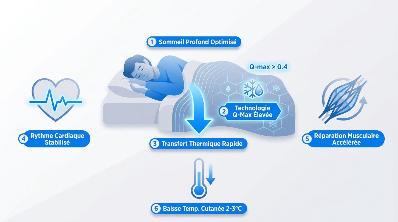 Technologie de refroidissement textile pour optimiser la récupération sportive et le sommeil