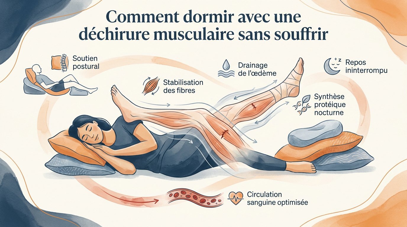 Soutien postural pour déchirure musculaire