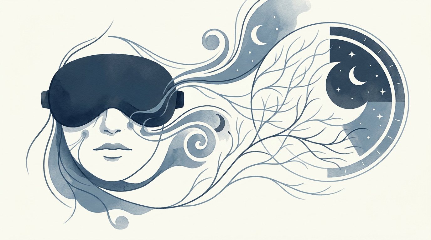Masque de sommeil lesté favorisant la mélatonine